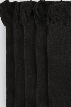 M&Co Yours Yours 5 Pack Black Ankle Socks><noscript><img width=