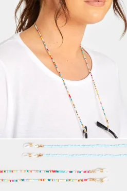 M&Co Yours Yours 2 Pack Blue Beaded Sunglasses Chain Set>Women Sunglasses