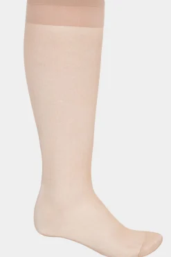 M&Co Yours Yours 3 Pack Nude Sheer Knee High Socks>Women Socks