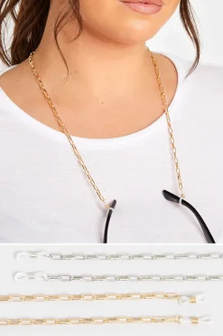 M&Co Yours Yours 2 Pack Silver & Gold Sunglasses Chain Set>Women Sunglasses