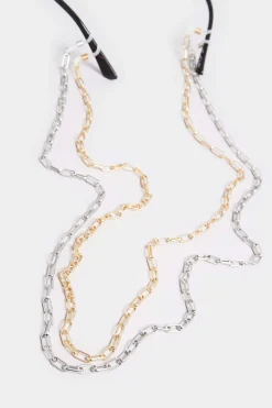 M&Co Yours Yours 2 Pack Silver & Gold Sunglasses Chain Set><noscript><img width=