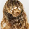 M&Co Yours Yours 4 Pack White Pearl Diamante Hair Pin Set>Women Hair Accessories