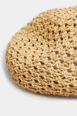 M&Co Yours Yours Beige Brown Straw Beret><noscript><img width=
