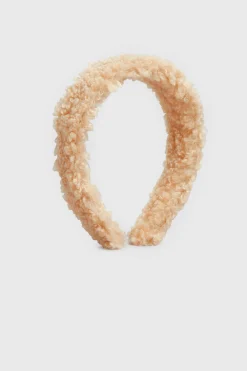 M&Co Yours Yours Beige Brown Teddy Shearling Headband>Women Hair Accessories