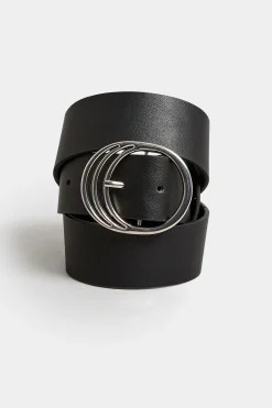 M&Co Yours Yours Black & Silver Triple Circle Belt><noscript><img width=