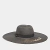 M&Co Yours Yours Black 'Blessed' Floppy Straw Hat>Women Hats