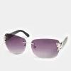 M&Co Yours Yours Black Butterfly Frameless Sunglasses>Women Sunglasses