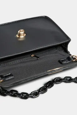 M&Co Yours Yours Black Chain Lock Detail Bag><noscript><img width=