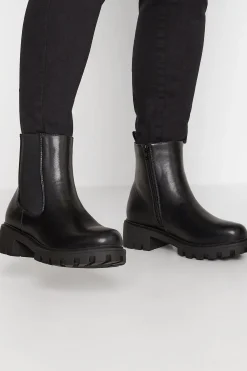 M&Co Yours Yours Black Chunky Chelsea Boots In Wide E Fit & Extra Wide Eee Fit>Women Boots