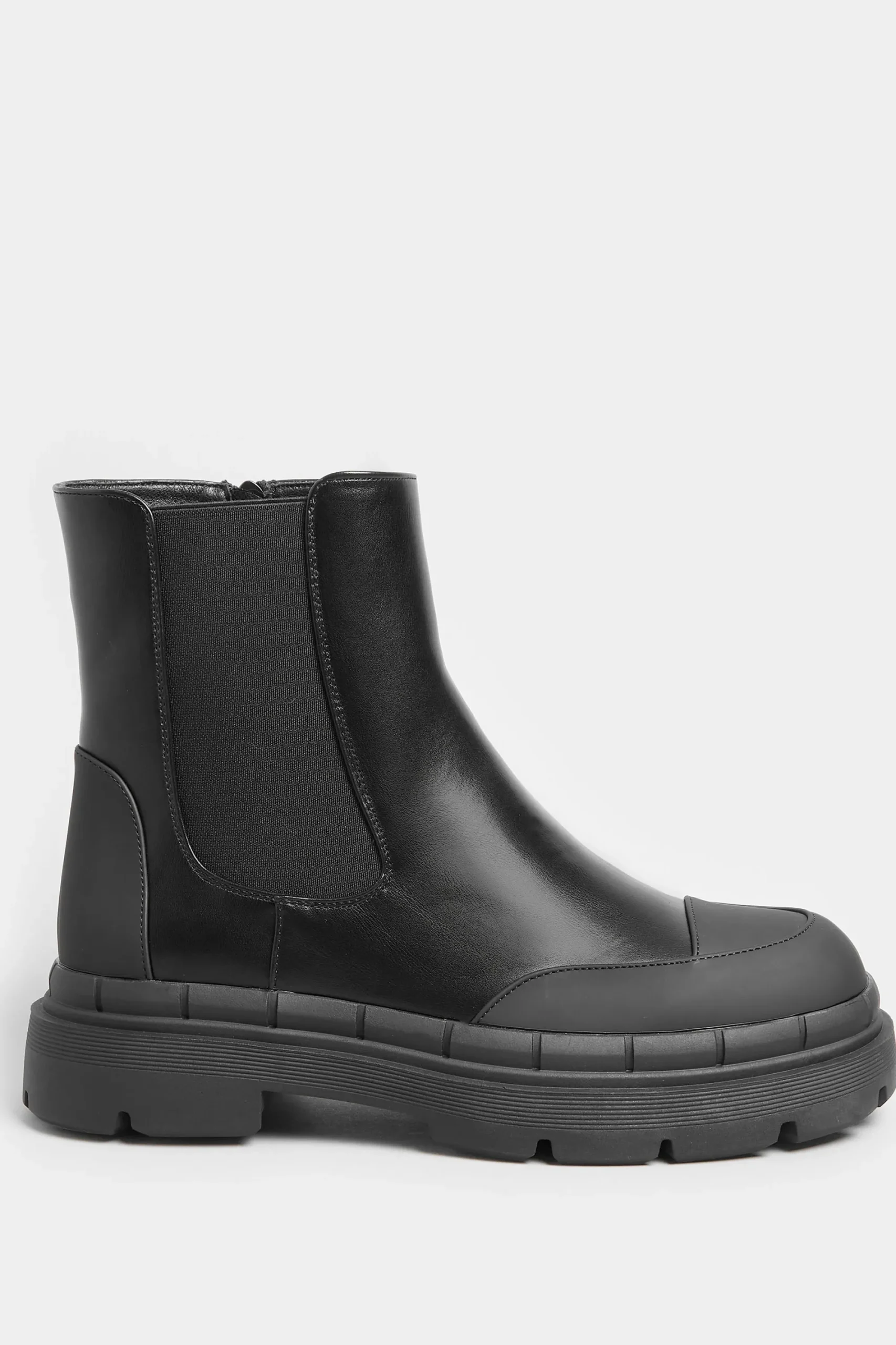 M&Co Yours Yours Black Chunky High Chelsea Boots In Extra Wide Eee Fit>Women Boots