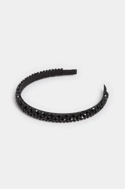 M&Co Yours Yours Black Crystal Beaded Headband><noscript><img width=