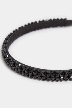 M&Co Yours Yours Black Crystal Beaded Headband><noscript><img width=