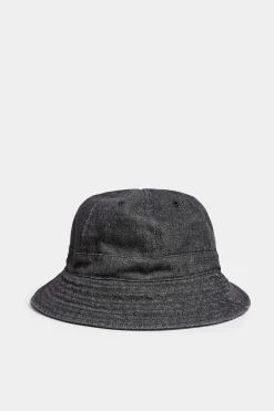 M&Co Yours Yours Black Denim Look Bucket Hat>Women Hats
