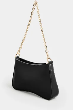 M&Co Yours Yours Black Detachable Chain Shoulder Bag>Women Bags