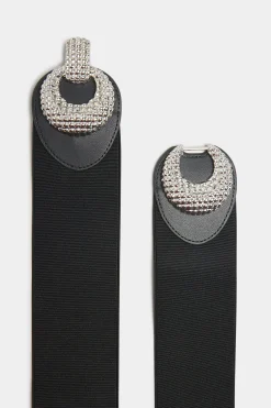 M&Co Yours Yours Black Double Circle Wide Belt><noscript><img width=