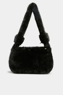 M&Co Yours Yours Black Faux Fur Knot Handle Bag><noscript><img width=