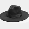 M&Co Yours Yours Black Fedora Hat>Women Hats