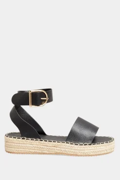 M&Co Yours Yours Black Flatform Espadrilles In Wide E Fit & Extra Wide Eee Fit><noscript><img width=