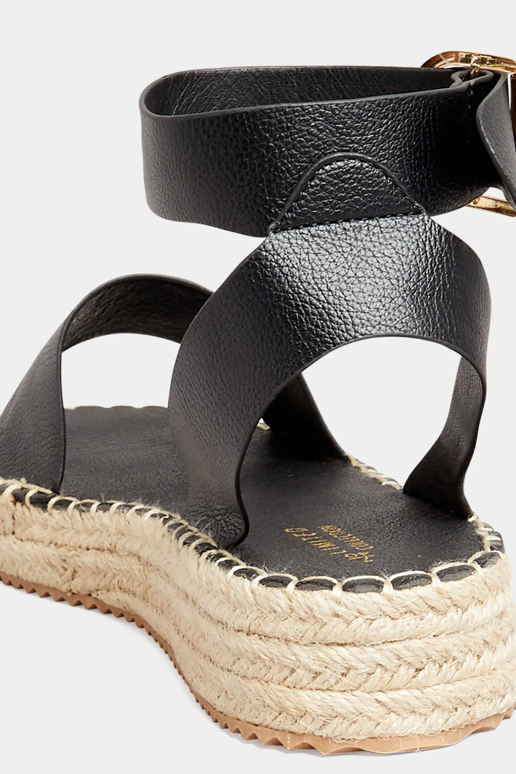 M&Co Yours Yours Black Flatform Espadrilles In Wide E Fit & Extra Wide Eee Fit>Women Flat Shoes