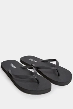 M&Co Yours Yours Black Flip Flops In Extra Wide Eee Fit>Women Flat Shoes