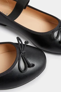 M&Co Yours Yours Black Mary Jane Ballerina Pumps In Wide E Fit & Extra Wide Eee Fit><noscript><img width=