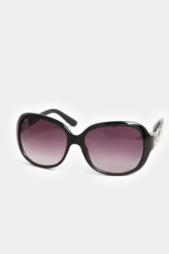 M&Co Yours Yours Black Oversized Double Circle Sunglasses>Women Sunglasses