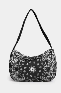 M&Co Yours Yours Black Paisley Print Shoulder Bag><noscript><img width=