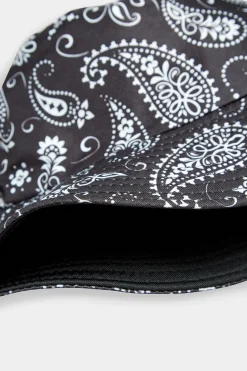 M&Co Yours Yours Black Paisley Print Bucket Hat><noscript><img width=