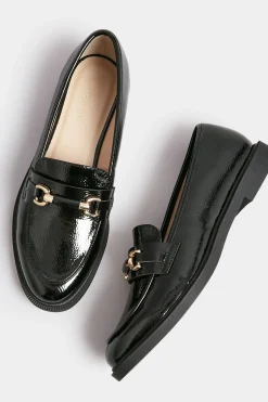 M&Co Yours Yours Black Patent Chain Detail Loafer In Wide E Fit & Extra Wide Eee Fit><noscript><img width=