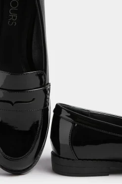 M&Co Yours Yours Black Patent Loafers In Wide E Fit & Extra Wide Eee Fit><noscript><img width=