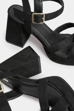 M&Co Yours Yours Black Platform Sandal Heels In Wide E Fit & Extra Wide Eee Fit><noscript><img width=