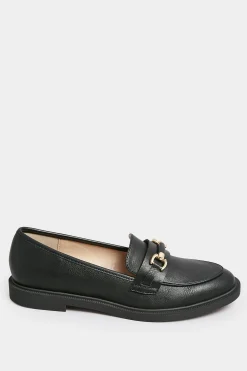 M&Co Yours Yours Black Pu Chain Detail Loafer In Wide E Fit & Extra Wide Eee Fit><noscript><img width=