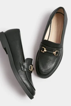 M&Co Yours Yours Black Pu Chain Detail Loafer In Wide E Fit & Extra Wide Eee Fit><noscript><img width=