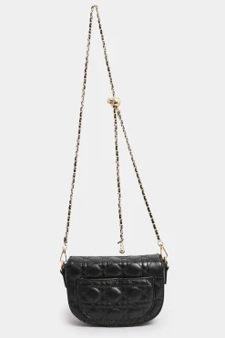 M&Co Yours Yours Black Quilted Chain Shoulder Bag><noscript><img width=