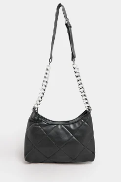 M&Co Yours Yours Black Quilted Chain Strap Shoulder Bag><noscript><img width=