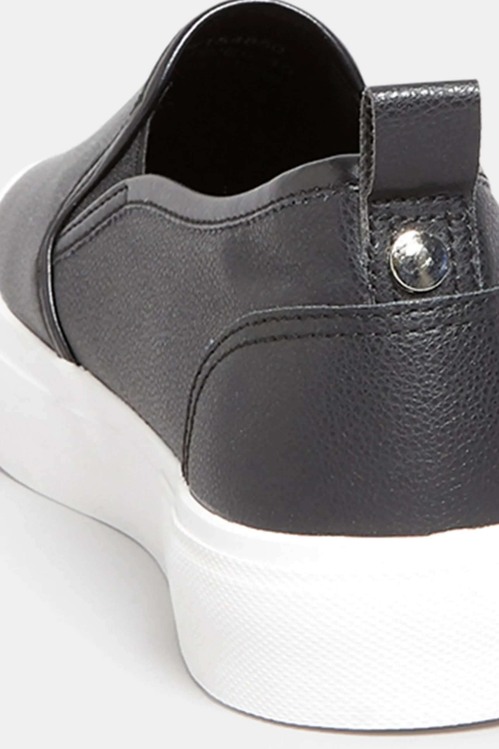 M&Co Yours Yours Black Slip-On Trainers In Wide E Fit>Women Flat Shoes