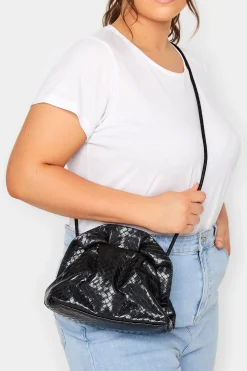 M&Co Yours Yours Black Slouch Chain Bag>Women Bags