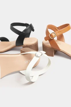 M&Co Yours Yours Black Strappy Low Heel Sandals In Extra Wide Eee Fit><noscript><img width=