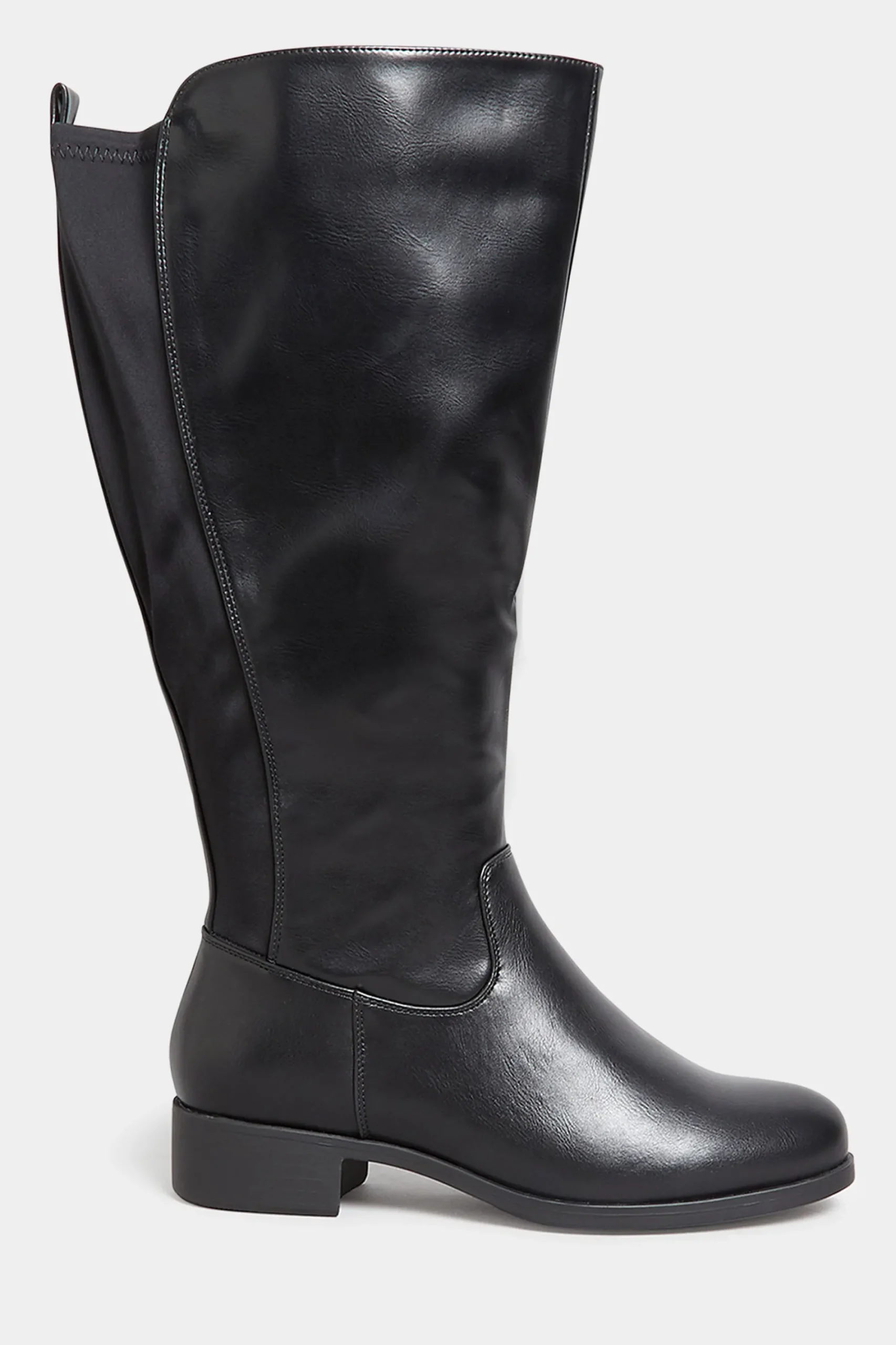 M&Co Yours Yours Black Stretch Knee High Boots In Wide E Fit & Extra Wide Eee Fit>Women Boots