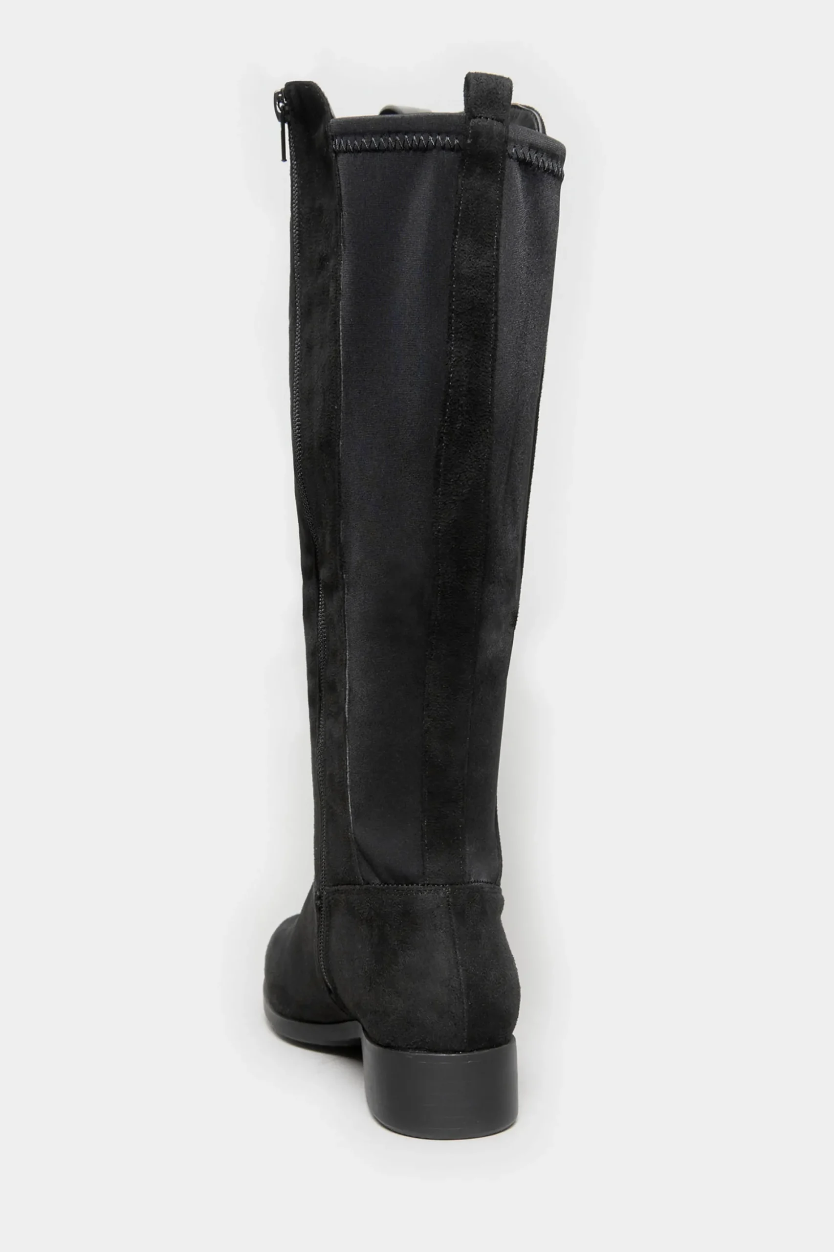 M&Co Yours Yours Black Stretch Knee High Boots In Wide E Fit & Extra Wide Eee Fit>Women Flat Shoes