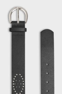 M&Co Yours Yours Black Studded Belt><noscript><img width=