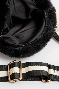 M&Co Yours Yours Black Tape Strap Circle Bag><noscript><img width=