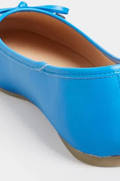 M&Co Yours Yours Blue Ballerina Pumps In Wide E Fit & Extra Wide Eee Fit><noscript><img width=