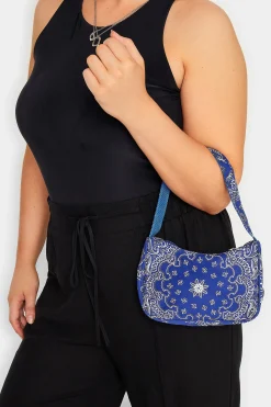 M&Co Yours Yours Blue Paisley Print Shoulder Bag>Women Bags