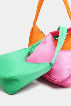 M&Co Yours Yours Bright Green Fabric Shoulder Bag><noscript><img width=