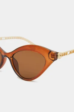 M&Co Yours Yours Brown Cat Eye Sunglasses><noscript><img width=