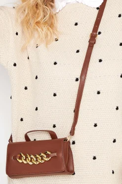 M&Co Yours Yours Brown Chunky Chain Mini Bag>Women Bags