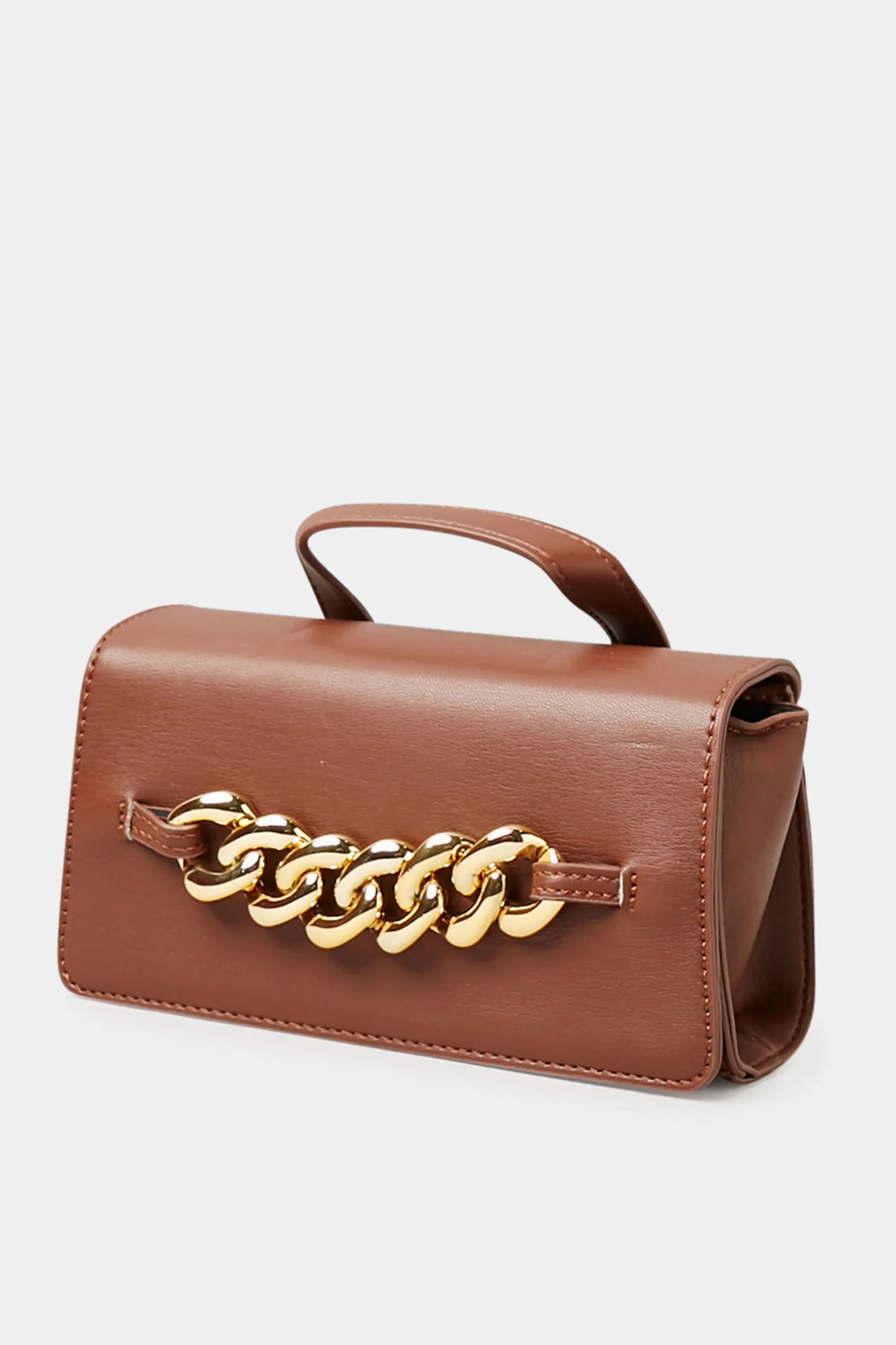 M&Co Yours Yours Brown Chunky Chain Mini Bag>Women Bags