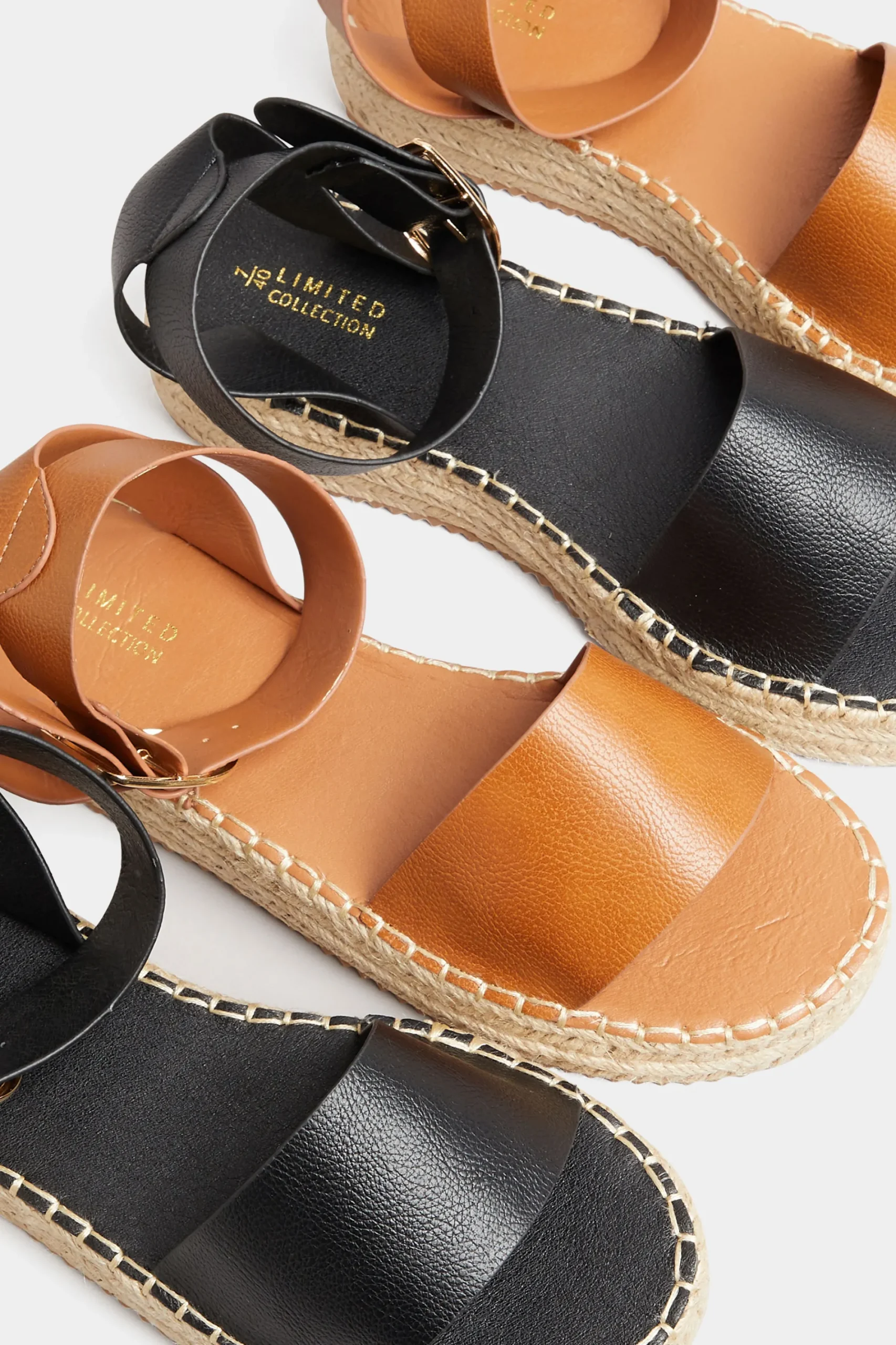 M&Co Yours Yours Brown Flatform Espadrilles In Wide E Fit & Extra Wide Eee Fit>Women Flat Shoes