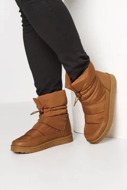 M&Co Yours Yours Brown Padded Snow Boots In Extra Wide Eee Fit>Women Boots